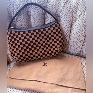 Louis Vuitton Damier Sauvage Calf/Pony Hair Pochette Bag Authentic w/  Dust Bag
